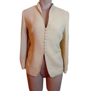 NWOT Vintage‎ Gai Mattiolo Buttoned Blazer Business Suit Formal Retro 12 READ
